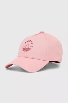 Хлопковая БЕЙСБОЛКА adidas Originals, розовый