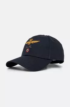 Хлопковая бейсболка Aeronautica Militare, темно-синий