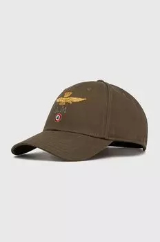 Хлопковая бейсболка Aeronautica Militare, зеленый
