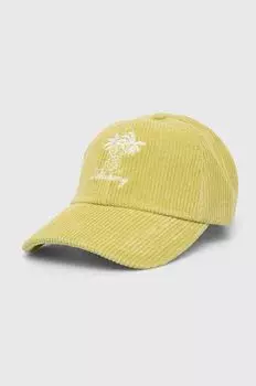 Хлопковая бейсболка Billabong, зеленый