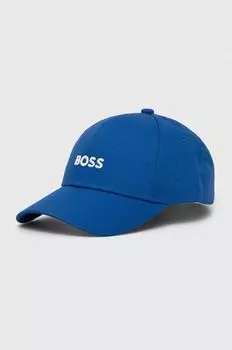 Хлопковая бейсболка Boss, синий