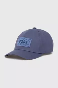 Хлопковая бейсболка Boss, синий