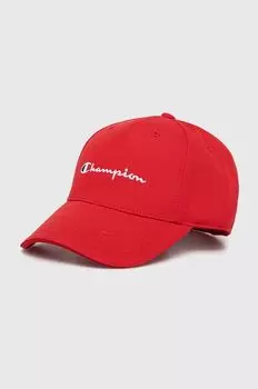 Хлопковая бейсболка Champion, красный