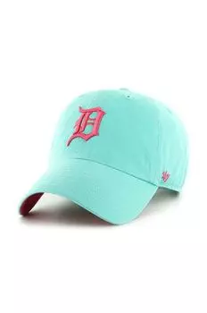 Хлопковая бейсболка Detroit Tigers 47 brand, бирюзовый
