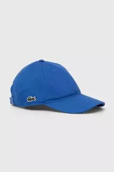 Хлопковая бейсболка Lacoste, синий