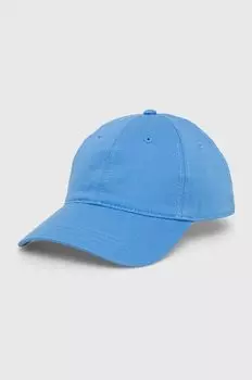 Хлопковая бейсболка Lacoste, синий