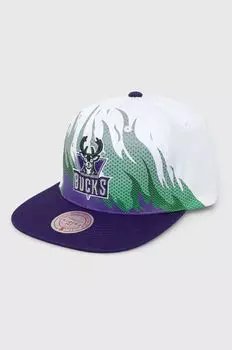 Хлопковая бейсболка Mitchell & Ness MILWAUKEE BUCKS Mitchell&Ness, белый
