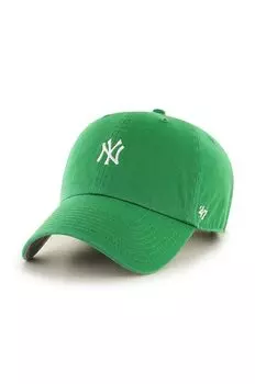 Хлопковая бейсболка MLB New York Yankees 47brand, зеленый