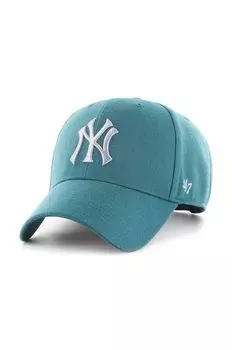 Хлопковая бейсболка MLB New York Yankees 47brand, зеленый