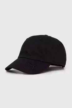 Хлопковая бейсболка Puma, черный