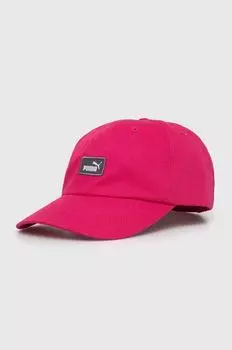 Хлопковая бейсболка Puma, розовый