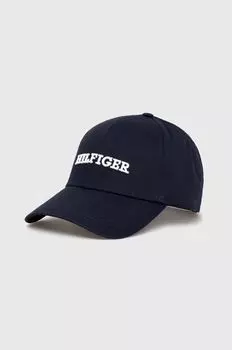 Хлопковая бейсболка Tommy Hilfiger, темно-синий