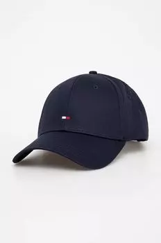 Хлопковая бейсболка Tommy Hilfiger, темно-синий