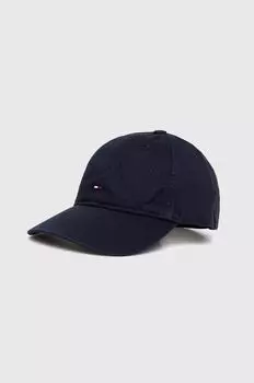 Хлопковая бейсболка Tommy Hilfiger, темно-синий