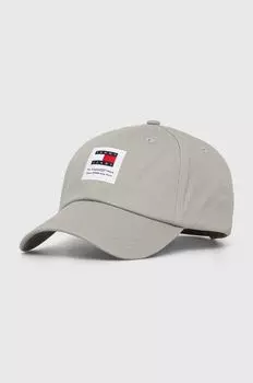 Хлопковая бейсболка Tommy Jeans, зеленый