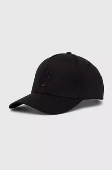 Хлопковая бейсболка Volcom, черный