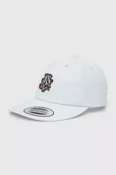 Хлопковая бейсболка Volcom, синий