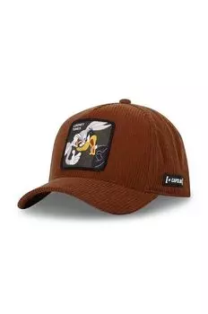 Хлопковая бейсболка x Looney Tunes Capslab, коричневый