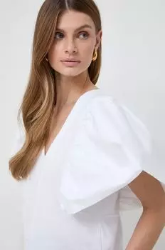 Хлопковая блузка Karl Lagerfeld, белый