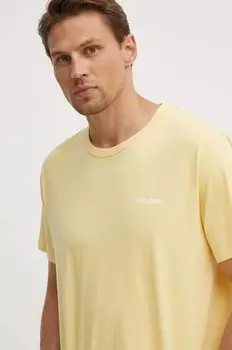 Хлопковая футболка AARON Pepe Jeans, желтый