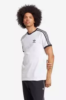 Хлопковая футболка adidas Originals, белый