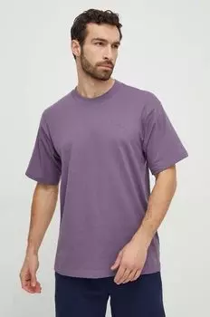 Хлопковая футболка adidas Originals, фиолетовый