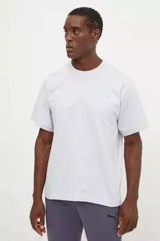 Хлопковая футболка adidas Originals, серый
