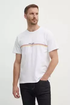 Хлопковая футболка ADUR Pepe Jeans, белый