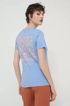 Хлопковая футболка Adventure Division Billabong, синий