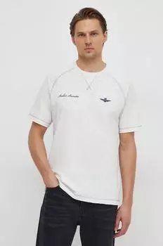 Хлопковая футболка Aeronautica Militare, белый