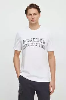 Хлопковая футболка Aeronautica Militare, белый