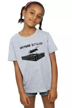 Хлопковая футболка Ant-Man Batallion Marvel, серый