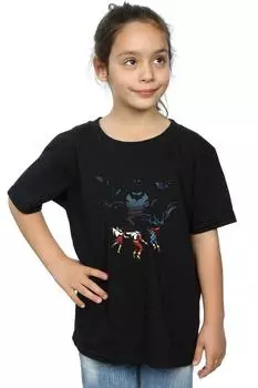 Хлопковая футболка Batman Shadow Bats DC Comics, черный