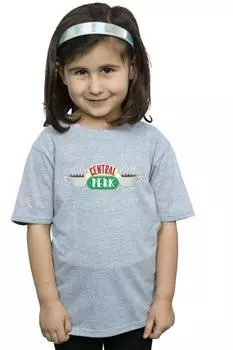 Хлопковая футболка Central Perk Friends, серый