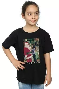 Хлопковая футболка Chandler Claus Friends, черный