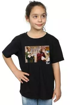 Хлопковая футболка Christmas Store Cheer Elf, черный