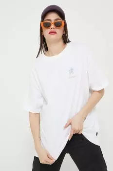 Хлопковая футболка Converse, белый