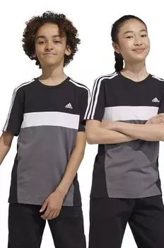 Хлопковая футболка для детей adidas, черный