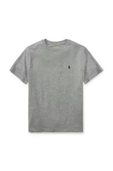 Хлопковая футболка для детей Polo Ralph Lauren, серый