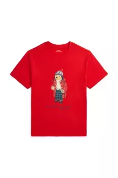 Хлопковая футболка для детей Polo Ralph Lauren, красный