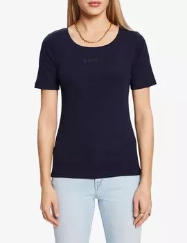 Хлопковая футболка ESPRIT, синий