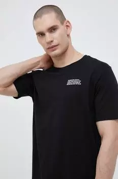 Хлопковая футболка Fila, черный