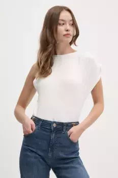 Хлопковая футболка FLEURINE Pepe Jeans, бежевый