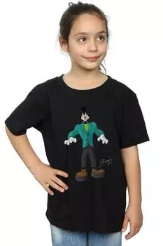 Хлопковая футболка Frankenstein Goofy Disney, черный