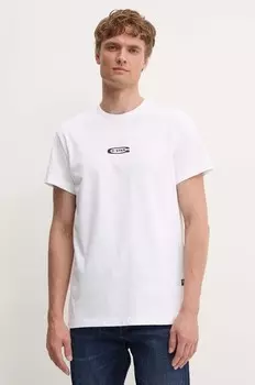 Хлопковая футболка G-Star Raw, белый