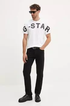 Хлопковая футболка G-Star Raw, белый