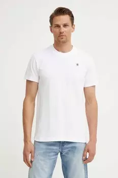 Хлопковая футболка G-Star Raw, белый