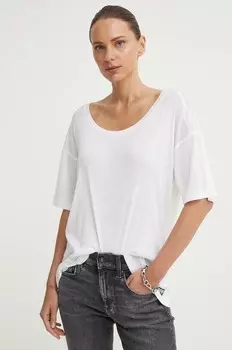 Хлопковая футболка G-Star Raw, белый