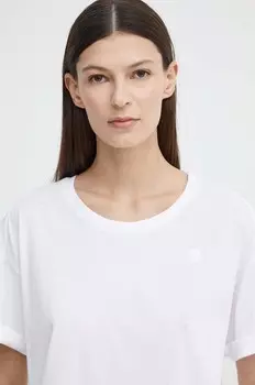 Хлопковая футболка G-Star Raw, белый