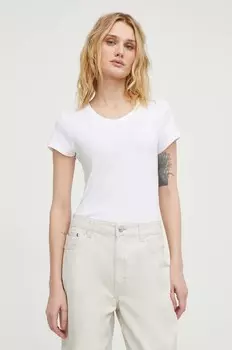 Хлопковая футболка G-Star Raw, белый